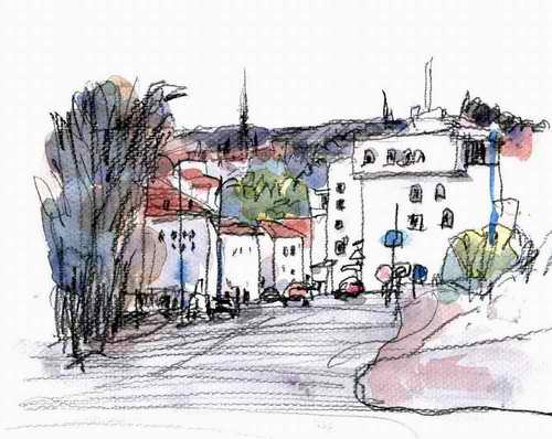 ネットで調べると、この橋は1944年にドイツ軍によって破壊され2001年に復旧したとのこと。